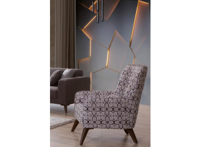 Design Armchair Fabric Single Seater Furniture Relax Seat Design Couch Textile Living room