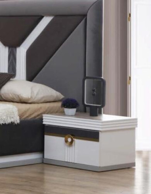Bedroom Luxury Bedside tables Wood Bedside table Night console Design Side table