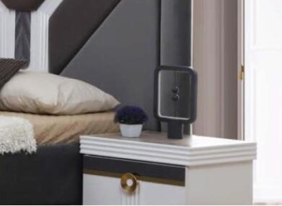 Bedroom Luxury Bedside tables Wood Bedside table Night console Design Side table
