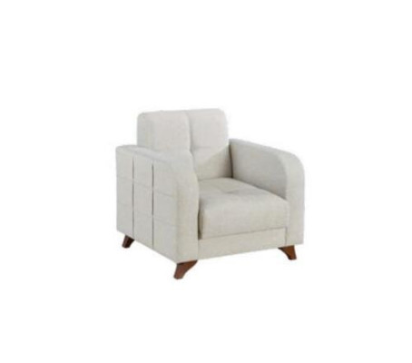 Designer Armchair 1 Seater White Fabric Textile Luxury Classic Furniture Single Seater new