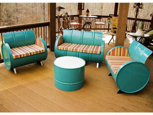 Sofa Set Industrial Modern Stool Iron Textile Restaurant Stool Sofa Aluminum