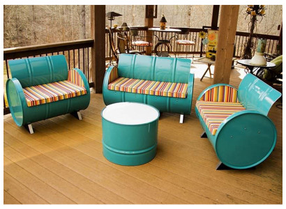 Sofa Set Industrial Modern Stool Iron Textile Restaurant Stool Sofa Aluminum