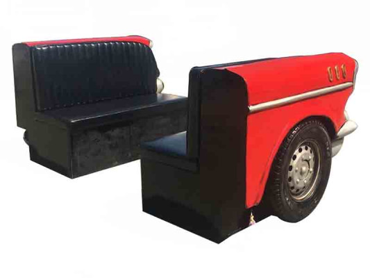 Double Car Sofa Diner Sofa Couch Auto Furniture USA Furnishings Decoration Model Leather