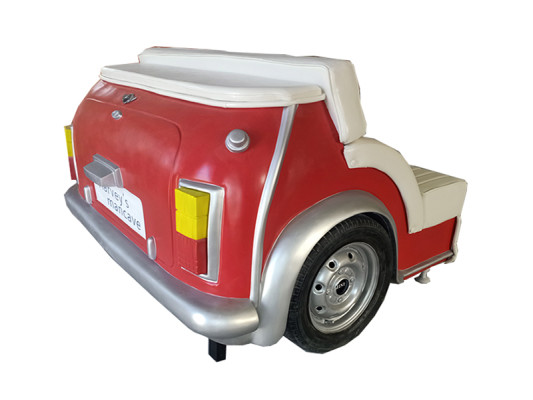 Retro Union Jack Sofa Car Furniture Garage Auto Sofa Couch Upholstery Two-seater