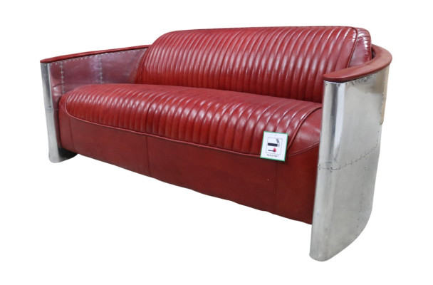 Leather Sofa Couch Upholstery Sofa Aluminum Three Seater Vintage Luxury Furniture Sofas new