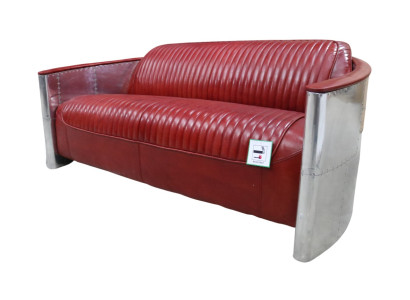 Leather Sofa Couch Upholstery Sofa Aluminum Three Seater Vintage Luxury Furniture Sofas new