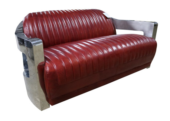 Sofa Vintage 2 Seater Leather Sofa Retro Furniture Sofa Couch Upholstery Two-seater new