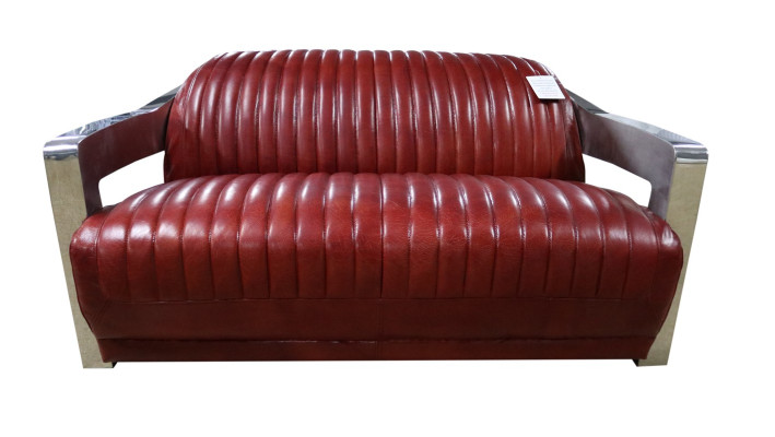 Sofa Vintage 2 Seater Leather Sofa Retro Furniture Sofa Couch Upholstery Two-seater new