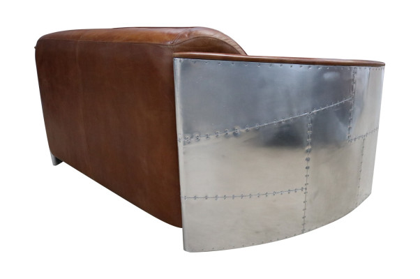 Design Club 3 Seater Sofa Leather Sofa Three Seater Vintage Leather Aluminum Couches