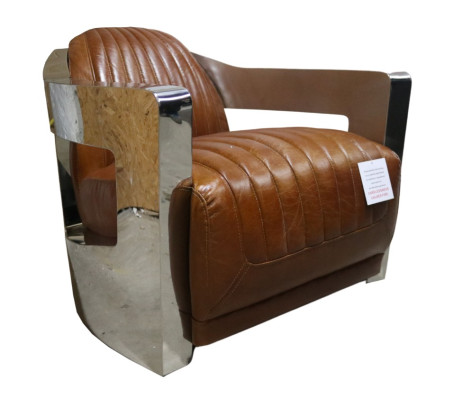 Armchair Genuine leather Design Vintage Design Armchair aviator Furniture Leather