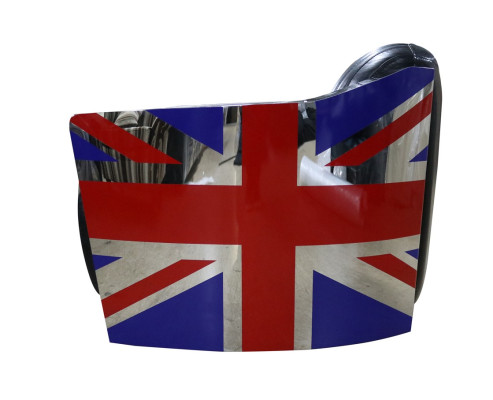 Genuine leather vintage leather armchair decorative design armchair Rocket Union Jack Vintage