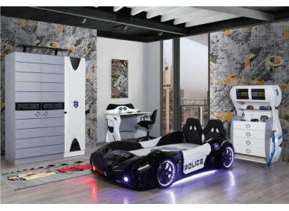 Children Bed Racing Car Bedroom Beds Furniture Mattress Car Bed