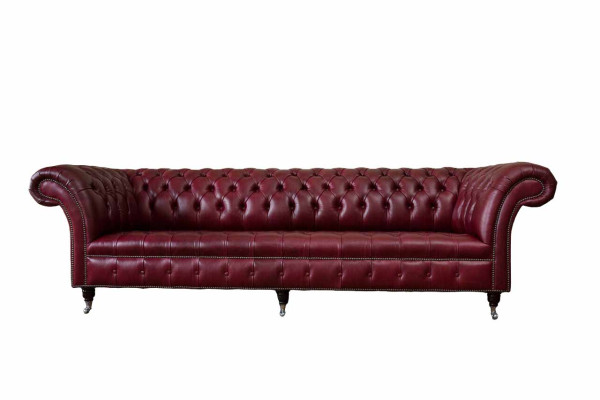 Modern Design Sofa 4 Seater Couch Luxury Classic Leather Chesterfield Sofas