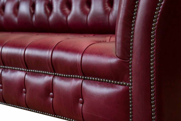 Modern Design Sofa 4 Seater Couch Luxury Classic Leather Chesterfield Sofas