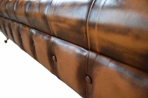 Sofa 4 Seater Chesterfield Design Luxury Sofa Upholstery Couch new Brown