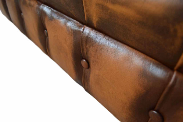 Sofa 4 Seater Chesterfield Design Luxury Sofa Upholstery Couch new Brown