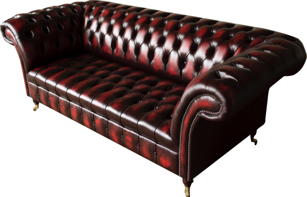 Chesterfield Leather Sofa 3 Seater Brown Designer Couch Luxury Upholstery new