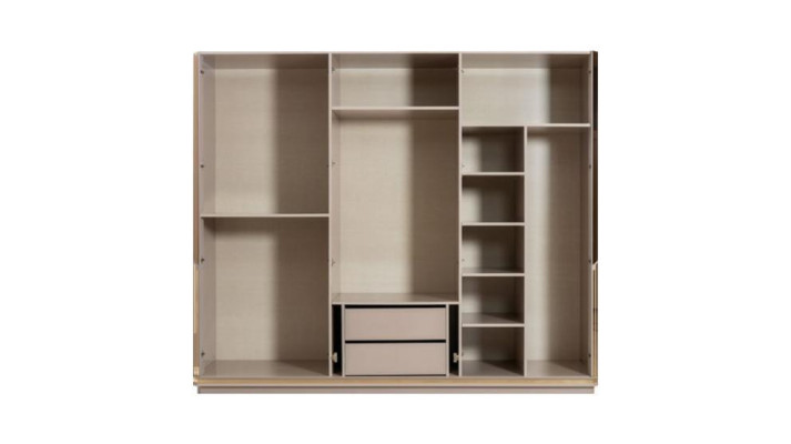 Wardrobe Wooden Cabinet Modern Wardrobe Wardrobe Beige