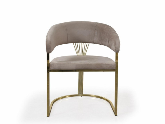Complete e Dining chairs Chairs Kitchen chairs 6pcs Beige Luxury Gold