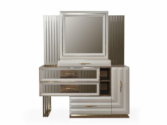 Dressing table, dressing table, make-up console, console table, beige girl