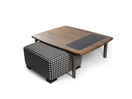 Design Complete Modern Coffee table with Stool Furnishings Living room