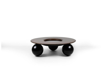 Luxury Brown Round Coffee table Living room Design Furniture Modern Furnishings