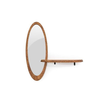 Stylish shelf for the hallway with mirror novelty for your interior