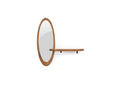 Stylish shelf for the hallway with mirror novelty for your interior