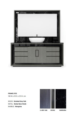 Bathroom cabinet Gray Bathroom furniture Shelf Bathroom cabinet Wooden shelves