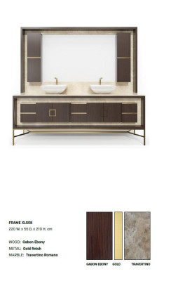 Brown Bathroom cabinet Bathroom furniture Shelf Bathroom cabinet Wooden shelves