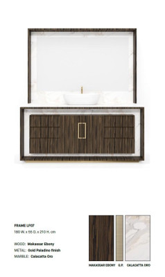 Brown Bathroom cabinet Bathroom furniture Shelf Bathroom cabinet Wooden shelves