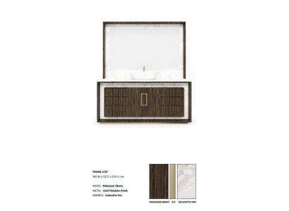 Brown Bathroom cabinet Bathroom furniture Shelf Bathroom cabinet Wooden shelves