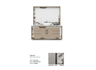 Beige Bathroom cabinet Bathroom furniture Shelf Bathroom cabinet Wooden shelves