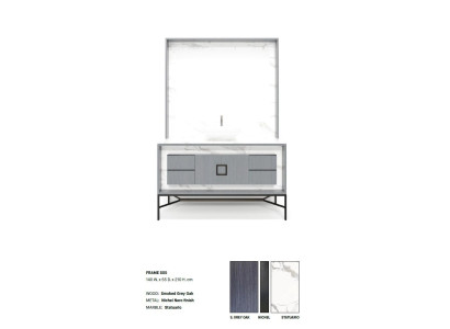 Bathroom cabinet Gray Bathroom furniture Shelf Bathroom cabinet Wooden shelves Furniture