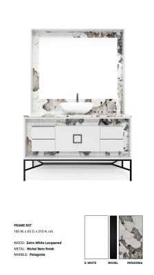 White Bathroom cabinet Bathroom furniture Shelf Bathroom cabinet Wooden shelves