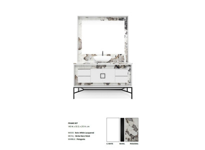 White Bathroom cabinet Bathroom furniture Shelf Bathroom cabinet Wooden shelves