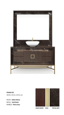 Brown Bathroom cabinet Bathroom furniture Classic Furniture Bathroom cabinet