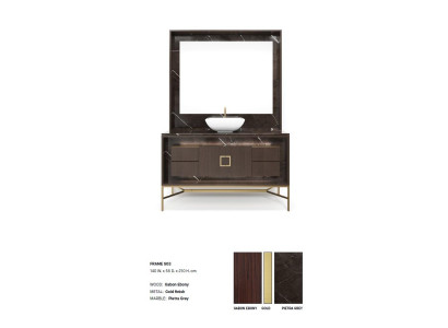 Brown Bathroom cabinet Bathroom furniture Classic Furniture Bathroom cabinet