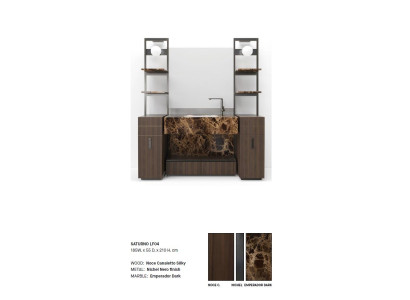 Bathroom cabinet Brown Bathroom furniture Bathroom cabinet Classic Furniture