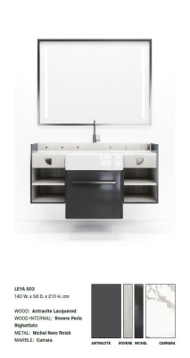Classic Furniture gray washbasin with drawers Classic Furniture new