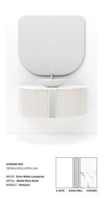 White washbasin fittings for the bathroom bathroom furniture Italy style