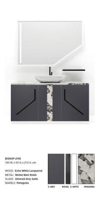 Gray Bathroom Washbasin Faucets Bathroom Furniture Italy Style Bathroom