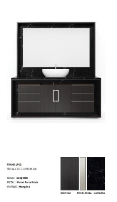 Black Bathroom cabinet Bathroom furniture Shelf Bathroom cabinet Wooden shelves