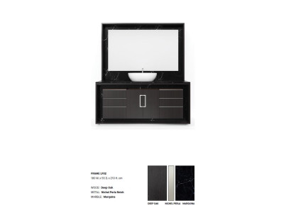 Black Bathroom cabinet Bathroom furniture Shelf Bathroom cabinet Wooden shelves
