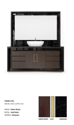 Brown Bathroom cabinet Bathroom furniture Shelf Bathroom cabinet Wooden shelves