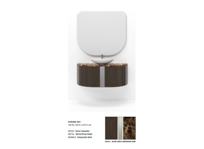 Brown Bathroom cabinet Bathroom furniture Shelf Bathroom cabinet Wooden shelves