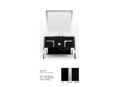 Black Bathroom cabinet Bathroom furniture Shelf Bathroom cabinet new