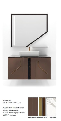 Brauner Bathroom cabinet Classic Bathroom furniture Bathroom shelves new