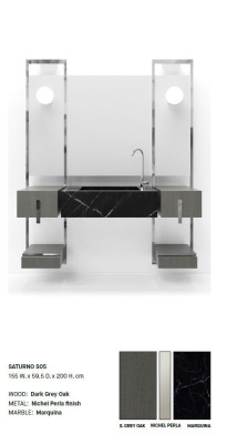 Gray Bathroom Washbasin Faucets Bathroom Furniture Italy Style Classic