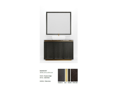 Bathroom cabinet Brown Bathroom furniture Shelf Bathroom cabinet Wooden shelves Furniture